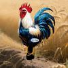 Cute Ducks Garden Stake, 2D Acrylic Rooster Decoration, Farmhouse Yard Art Stake, Outdoor Duck Welcome Sign for Lawn Flower Bed