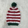Gorro Festivo de Tricô com Pom-Pom de Papai Noel - Gorro de Natal Aconchegante para Pais e Filhos