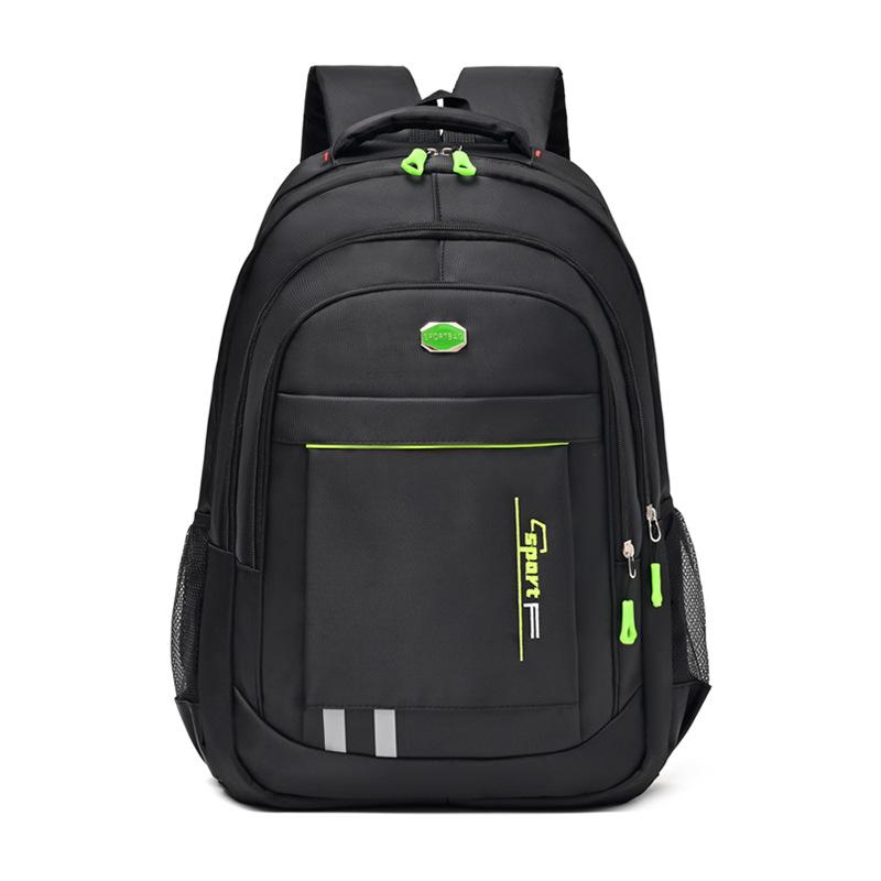 Backpack Men's Simple Casual Wear-resistant Large Capacity Backpack Junior High School Student Female School Bag Travel Computer Backpack