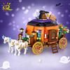 Non-Toxic Halloween Mini Pumpkin House Micro Model Building Blocks City Diy Pumpkin Carriage Set Bricks Toys For Children Gift
