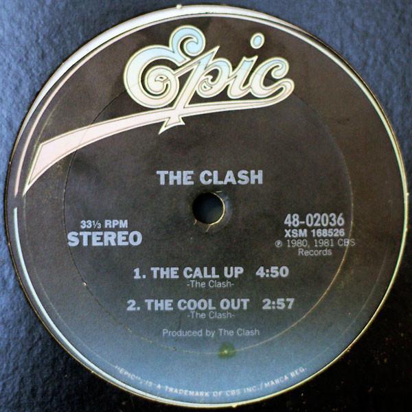 

12-дюймовая пластинка CLASH Call Up Cool Out Magnificent Da 4802036 EPIC 1981 США Рок Б/у