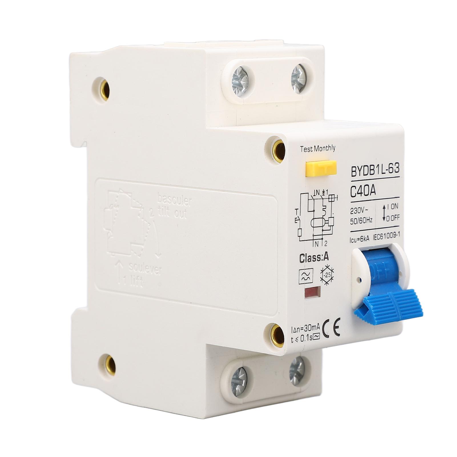 

Вимикач захисту від витоку типу А 40А 30мА Однополюсний N Побутовий мініатюрний автоматичний вимикач 230В