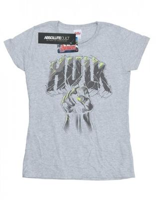 Womens/Ladies Hulk Punch Logo Cotton T-Shirt