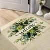 Green Leaf Carpet Fresh Doormat Soft Welcome Mat Living Room Carpet Rug For Bedroom Floor Mat Warm Home Decor