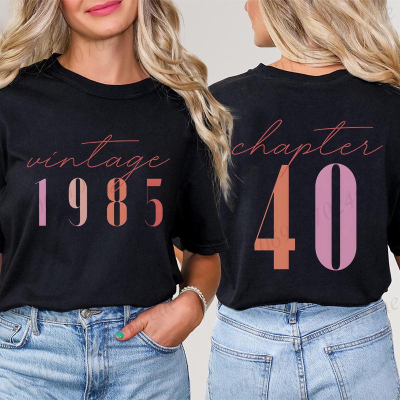 Classic 1985 Tshirts for Unisex Vintage 40th Birthday Year Tshirts for Unisex Unisex Cute 40th Milestone Best Friend 40 Bday Shirt