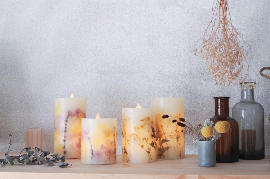 Flammenlose Flackerkerze Blume Kurz Mimose [Gebraucht]