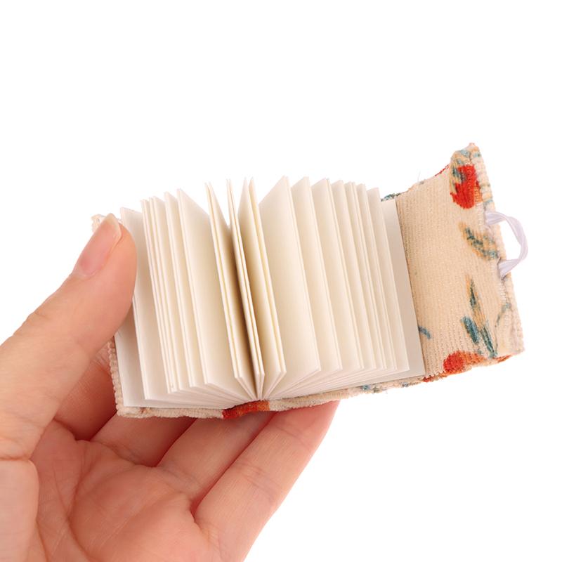 Mini Tragbares Handgemachtes Stoff Mittelgrob Aquarellbuch Handbuch Notizblock Skizzenbücher Studenten Kunstbedarf