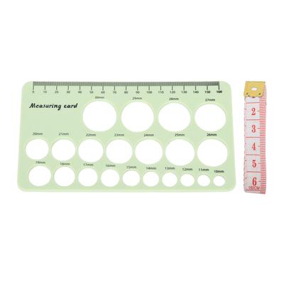 Regla de medición de pezones para madres, herramienta flexible de silicona para medir la brida del pecho con cinta suave de 1,5 m