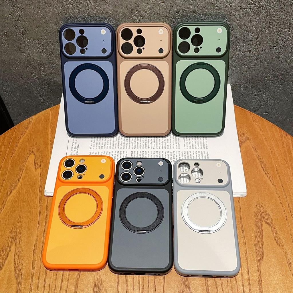 Applicable To Apple 17Promax Mobile Phone Case, Rotating Bracket, Magnetic Suction iPhone16 Advanced Sense Second Change Protective Case 15