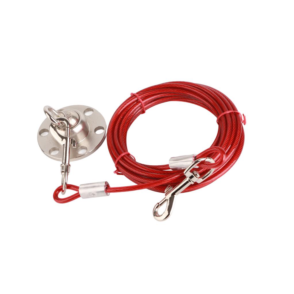 Hundeanbindepfahl Edelstahl Schwerlast Hundeanker mit Kabel für große Hunde für Hof Außenbereich