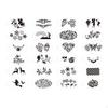 Face Paint Stencils, Body Painting Template Durable, Masquerade Festivals Portable Carnivals Party
