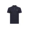 Cotton Short Sleeve Polo Shirt Men Tops Navy-Blue 3G1F65-1J46Z-0922