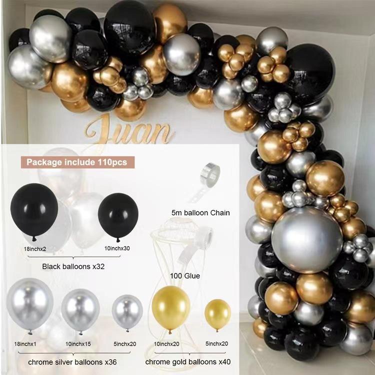 Vintage Balloon Chain Birthday Party Balloon Package Wedding Wedding Arrangement Latex Balloon Chain Set