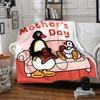 1pc Pingu2 Blanket, Gift, for Men and Women, Soft Blanket, Good for Sofa Bed Couch Travel, Lightweight Flannel Blanket