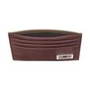 Fendi Palladium Finish Metal FF Accessory Leather Card Holder Men Card Holder Burgundy 7M0164-AJF6-F1HRV