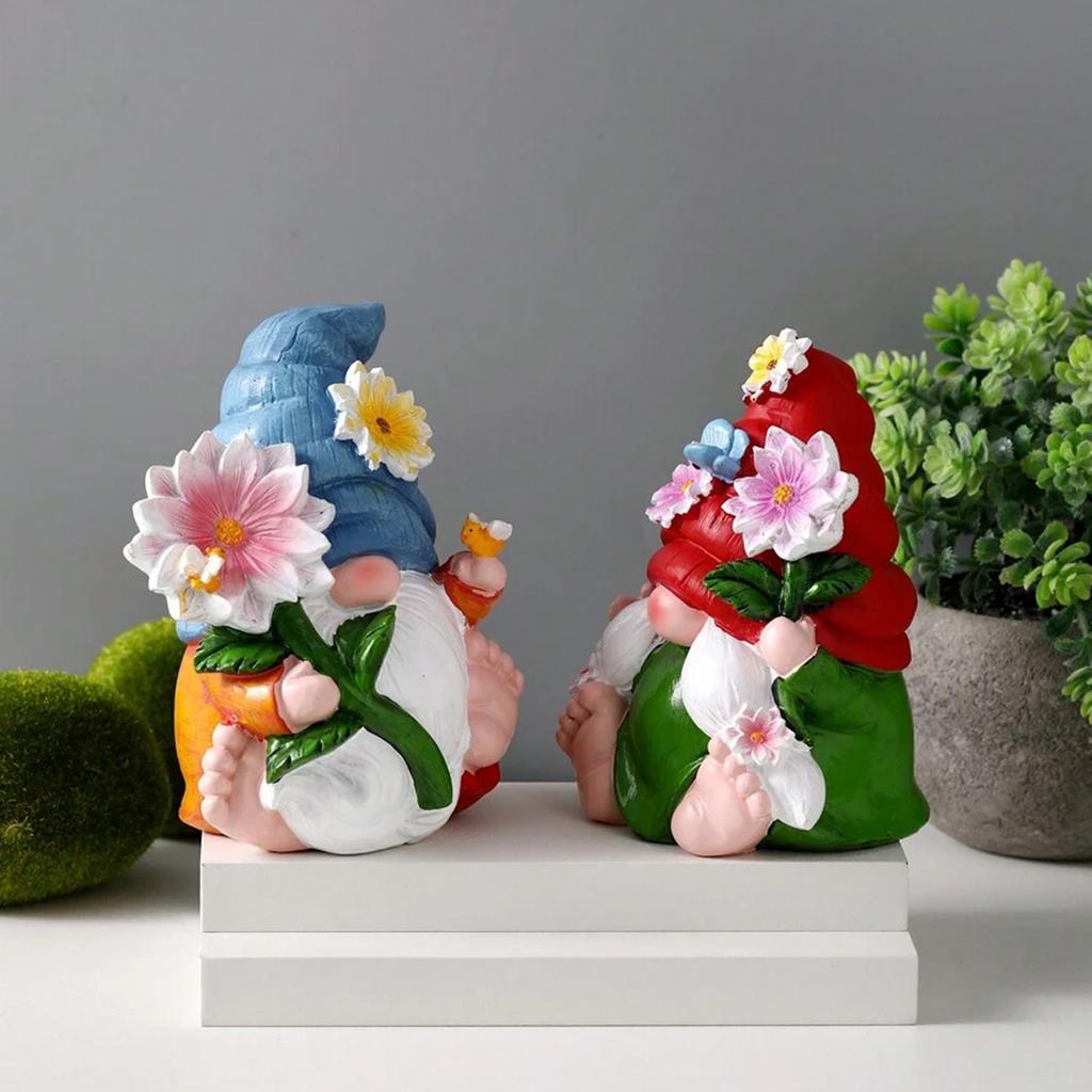 1pc Dwarf Garden Decoration, Statue Resin Decoration Gift, Elf Dwarf Figurine, Indoor Home Craft Decoration