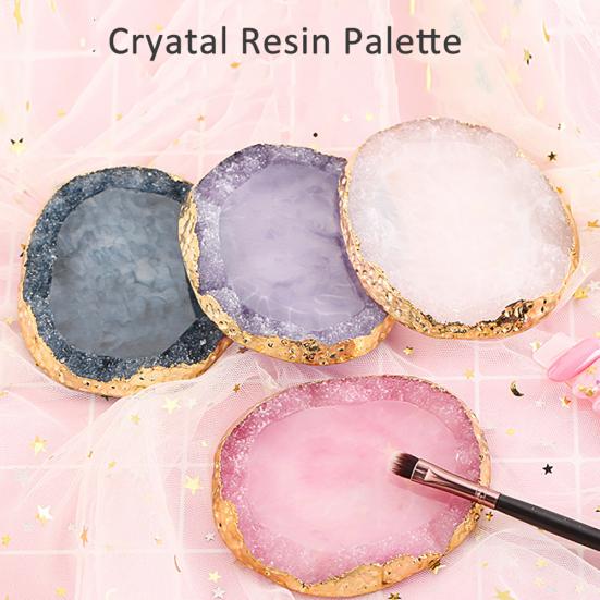 Resinový Nail Art Gel Lak Paleta Barev Displej Držák Talíř Manikúrní Nástroj