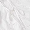2025 Spring Women's Fashion Hollow-Out Embroidered Lace-Up Shirt Top