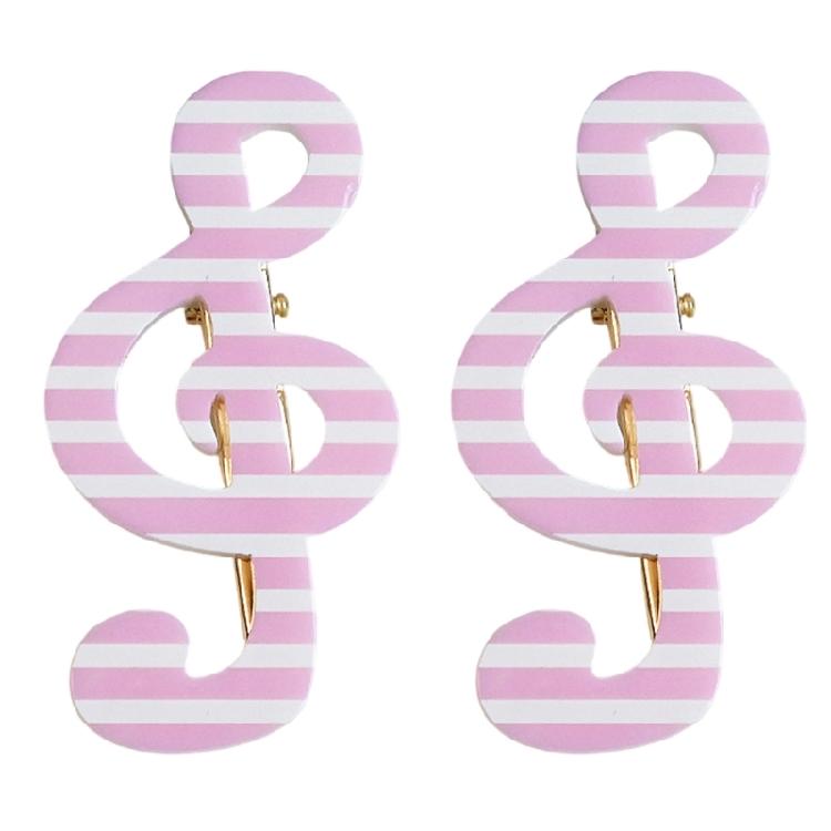 2 Piece Lovely Star Dot Music Symbol Hair Clip Safe Acrylic Hair Decorations Barrettes Present For Kids Adults