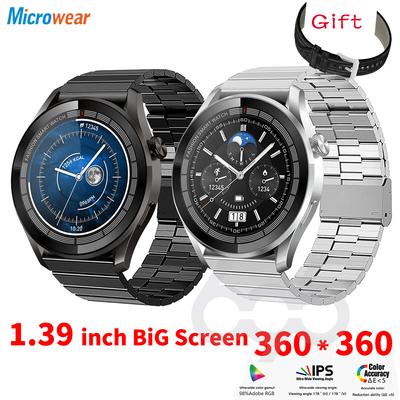 1.39 Inches Big Screen Smart Watch Men Women Wireless Charging Fitness Heartrate Smartwatch Nfc For Huawei Phone Gt3 Pro