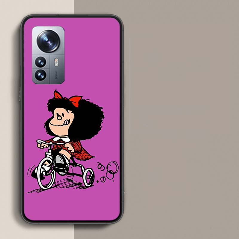 Mafalda Cartoon Phone Case For Xiaomi Mi 13 12T Poco F7 Pro 14 Ultra 15 Pro 12X 12 9 8 Lite 5G 11T 11i 10 10T Pro Capa Coque