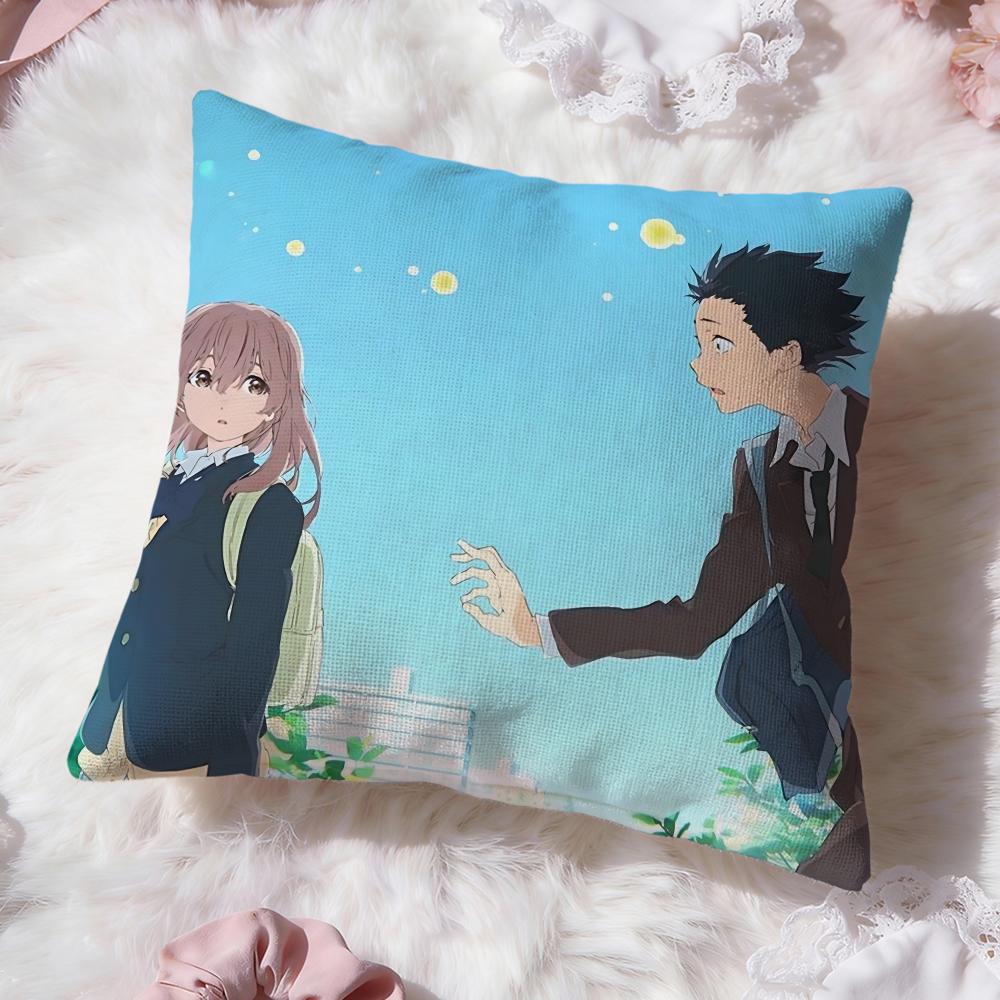 K-koe no K-KatachiS Cushion Cover Premium Comfort Reversible Pillow Cove -Two in One Design for Any Room & Car Interior