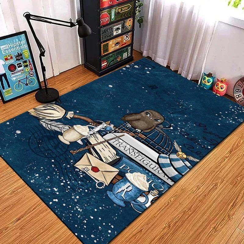 

Horror Patten Living Room Carpet Divination Wizard Pumpkin Cat Rugs Bedroom Soft Decoration Rug Bathroom Area Non-Slip Floor Mat 40cmx60cm