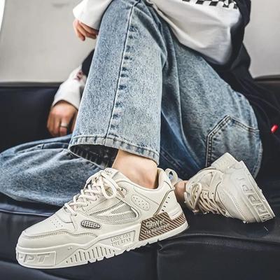 Mens Shoes Fashion Outdoor Casual Shoes Lace Up Platform Skateboard Shoe Training Shoes for Men Non Slip Sneaker Tenis Masculino