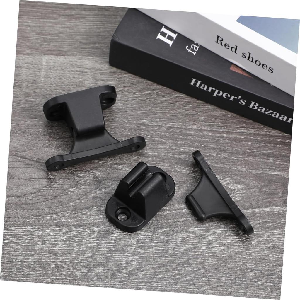 2pcs RV Door Holder Black T-Shaped Nylon Retainer Kit Camper Door Latch Stop Catch for RV Motorhome Trailer Easy Installation Accessories