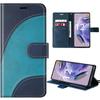 Case for Xiaomi Redmi Note 12 Pro+ 5G - eFConnection - Wave Pattern Case - PU Leather - Semi-Rigid - Blue