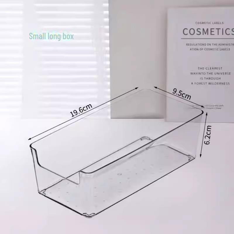 

Прозрачный многоцелевой ящик для хранения косметики, аксессуаров, книг, одежды, игрушек, закусок, кухонных и ванных принадлежностей