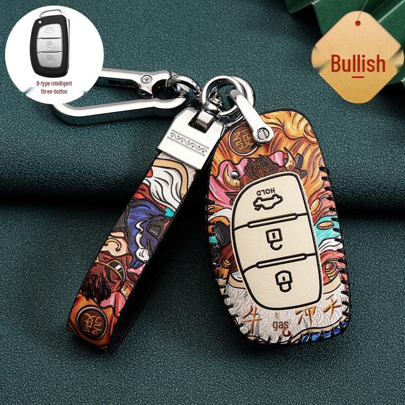 

Hyundai Car Key Cover for 20 Models: ix35, Festa, ix25, Verna, Santa Fe, Encino, Guochao Box packaging