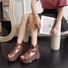 Summer Plus-size Sandals Women's Retro Roman Casual Shoes Flat Platform Platform Women's Shoes C1397
