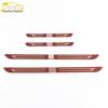 Qin 19 Door Sill Trim Stickers Stainless Steel Welcome Pedal Anti-Scratch Bright Exterior.