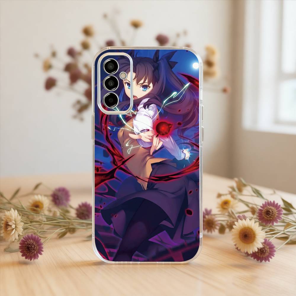 

Fate Rin Tohsaka Phone Case Transparent Silicone Soft For SamsungA10,12,20,21S,30,31,40,50,51,52,70,71 Samsung a514g