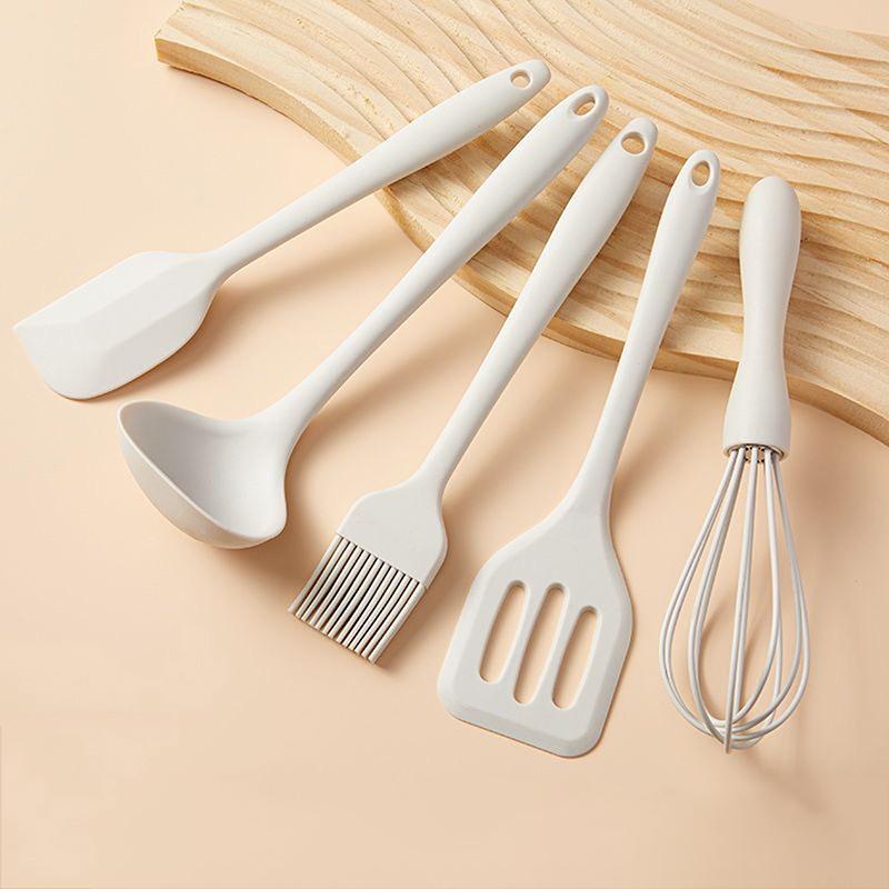 3/4/5 Pcs Silicone Baking Set Cake Cream Spatula Scraper Kitchen Household Egg Whisk Barbecue Oil Brush Gadget Kitchen Supplies
