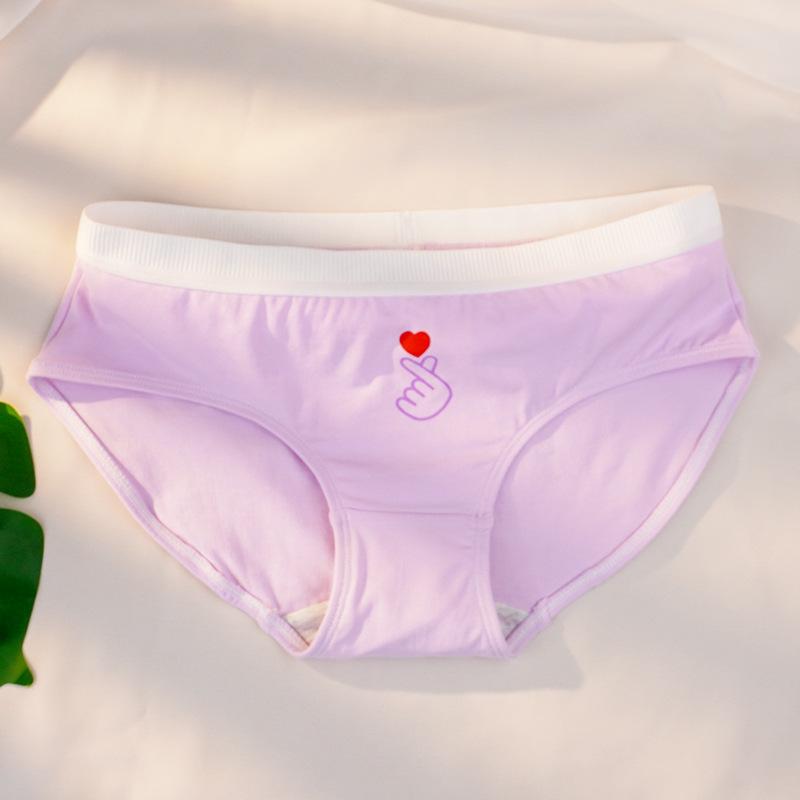 Dámské bavlněné spodní prádlo Slim Fit bavlněné trojúhelníkové spodní prádlo Jednoduché prodyšné spodní prádlo