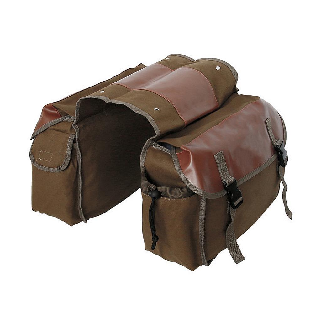 Bicycles Double Panniers Bag Cycling Luggage Storage Bag Canvas Cycling Bag for Cycling and Commuting Needs