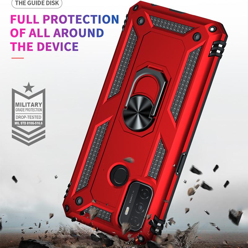 Luxury Battle Armor Holder Phone Case For iPhone 13 12 11 Pro Max X XR XS Max 8 7 6S 6 Plus Shockproof Finger Ring Stand Cover Shell Fundas Coque
