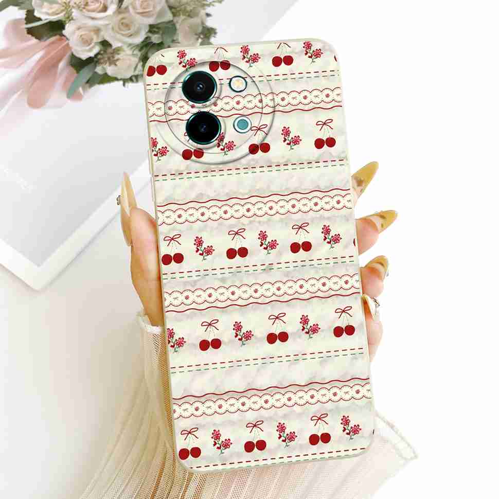 For vivo Y38 5G Case New Colorful Flower Sunset Silicone Back Cover For Vivo y38 Y 38 5G Shockproof Phone Cases Fundas Capa