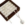 Natural Baroque Pearl Necklace for Women, Hand-woven Long Sweater Chain, Light Luxury and Popular Niche Long Accessories