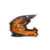 ZEALOT Mud Jumper II Carbon Hybrid Graphic Off-Road Helmet, Standard, Orange, XXL, 63-64cm (MJC0017/XXL)