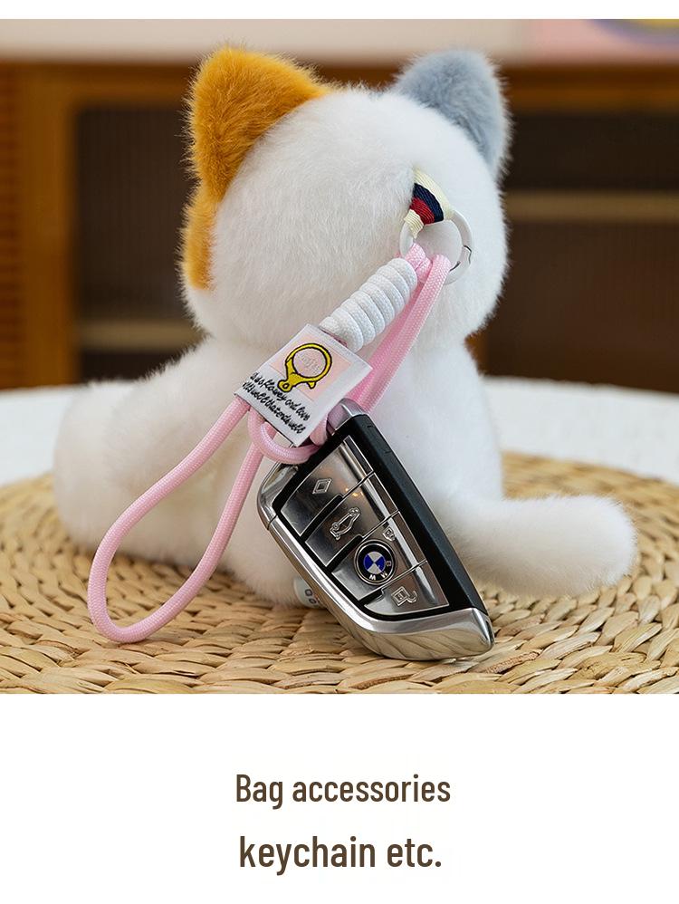 Adorable Teddy Bear & Bunny Plush Keychain for Kids – Perfect Schoolbag Charm & Gift for Girls
