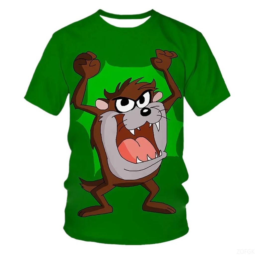 Men's 3D Printed T-Shirt | Summer Short Sleeve with Fashionable Cartoon Graphics Personalized Casual Shirt for a Cool Look