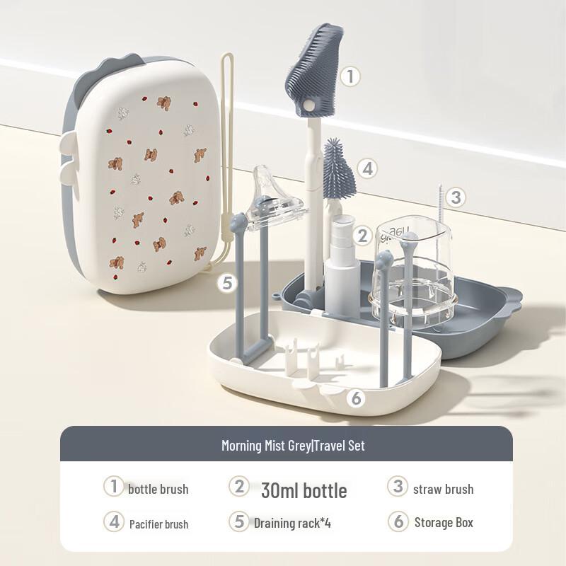 YOUKEBEI Portable Baby Bottle Cleaning Travel Kit