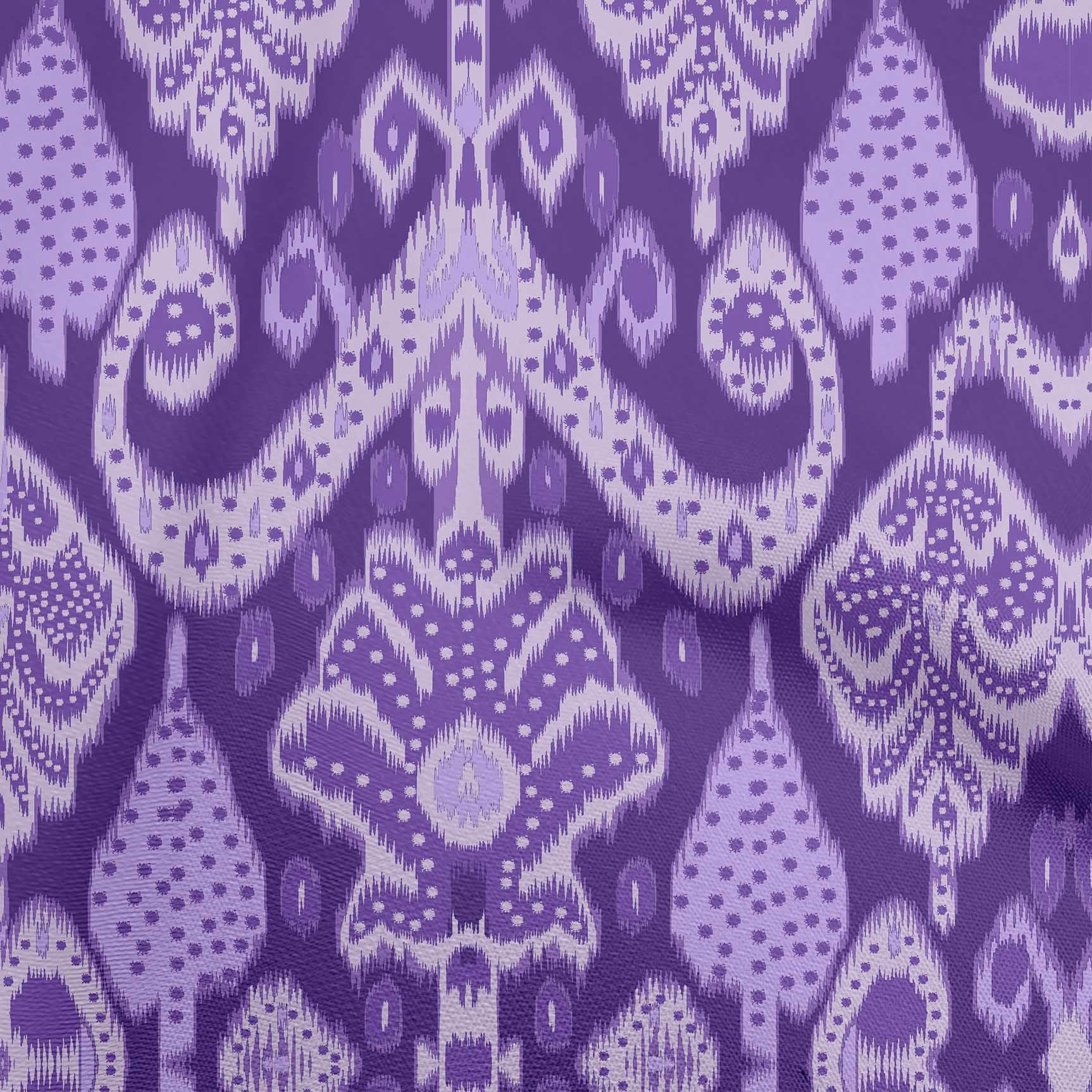 

oneOone Cotton Flex Brown Fabric Asian Ikat Quilting Supplies Print Sewing Fabric By The Yard 40 Inch 42 Inch Wide - Viscose Chiffon Фіолетовий