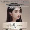 AI Dialogue Translation Earphones Bluetooth 5.4 LCD Touch Screen OWS Open Earhook Noise Cancellation Headset For Travel