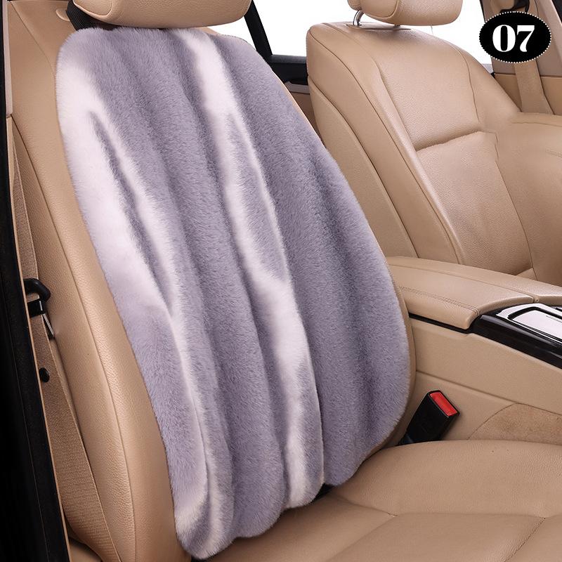 NEW Imitation Wool Universal Car Seat Cover Winter Thickened Warm Plush Auto Pillow Artificial Fur Seat Cushion Interior Fashion