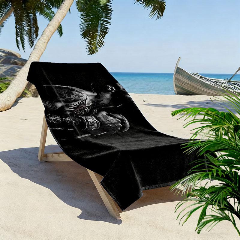 The Notorious Print Beach Towel, Large Soft Quick Dry Towel for Beach Camping Swimming