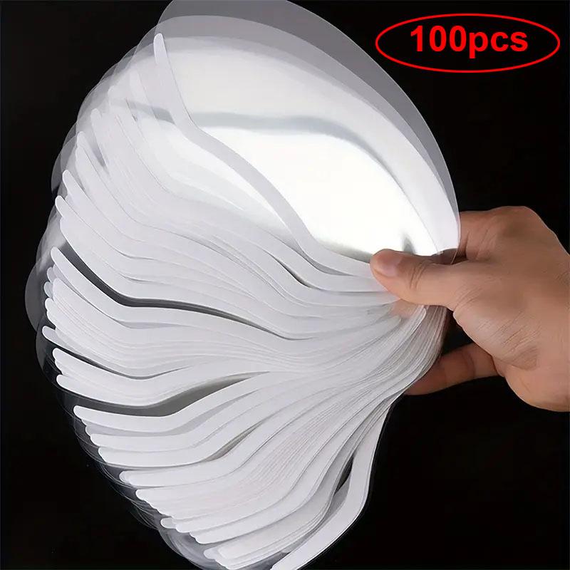 BEPAN 50/100pcs Disposable Face Shield Clear Face Cover Microblading Protective Shower Eye Shields Masks for Hairspray Salon Supplies